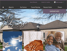 Tablet Screenshot of gravesfuneralhomeinc.com